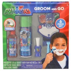 PJ MASK 5 pc shaving set. - kids play shaving set